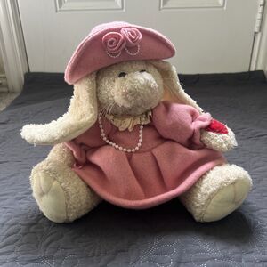 VTG Crazy Mountain Plush Rabbit Easter Bunny Animated Singing Dancing Decor 2000